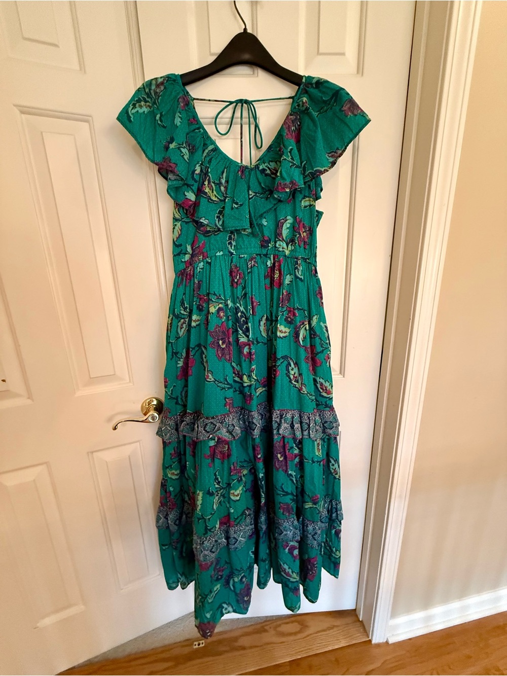 Sundance Londyn Maxi Dress Teal w/ Floral